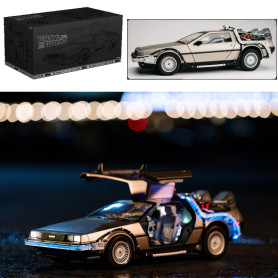 Figurine DeLorean Time Machine, Movie Masterpiece - Retour vers le Futur  III - Hot Toys