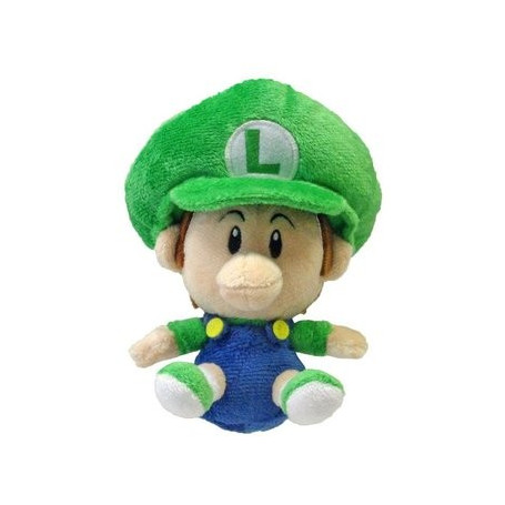 Super Mario Kart Peluche Bébé Luigi 16 cm