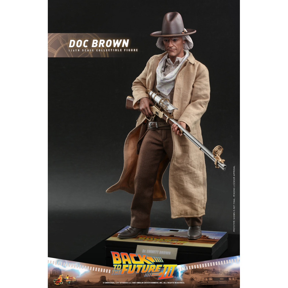 Retour vers le futur - Figurine Movie Masterpiece 1/6 Doc Brown (Deluxe  Version) 30 cm - Figurines - LDLC
