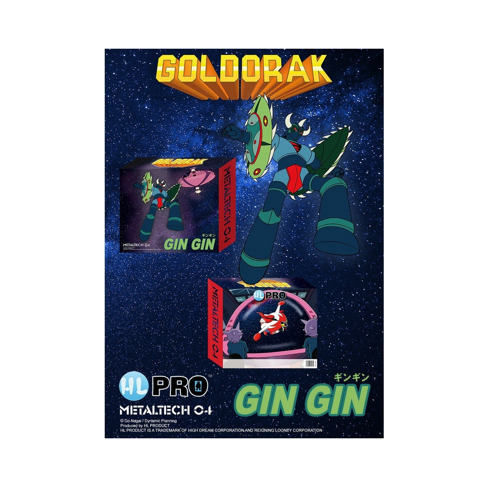 Figurine Goldorak Metaltech 04 Gin Gin Metallic Version 16cm